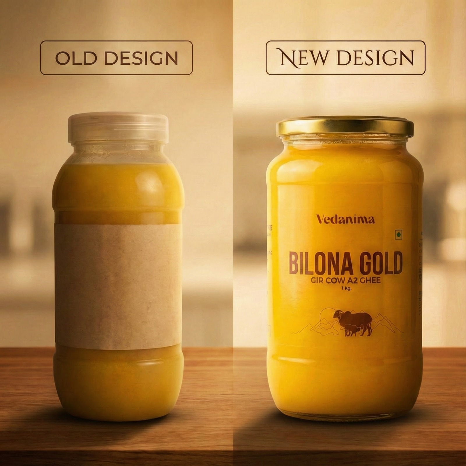 Bilona Gold Desi Gir Cow Ghee 1 kg